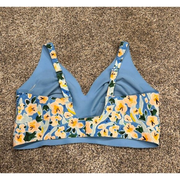 Knix By Knixwear Wireless Bra Floral Blue L++ EUC - Picture 3 of 4